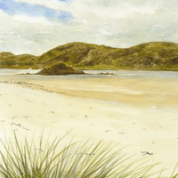 Outer Hebrides watercolour