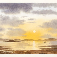 Sunset watercolour